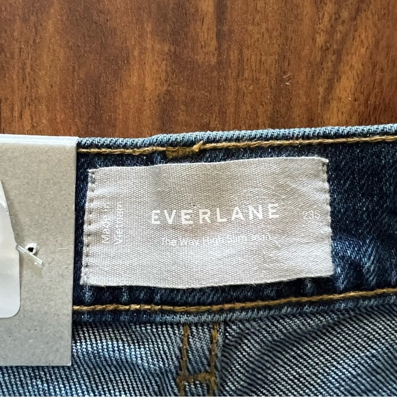 NWT Everlane Way-High Slim Jeans Dark Wash size 23S - Picture 4 of 13